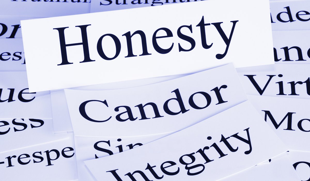 A conceptual look at honesty, condor.
